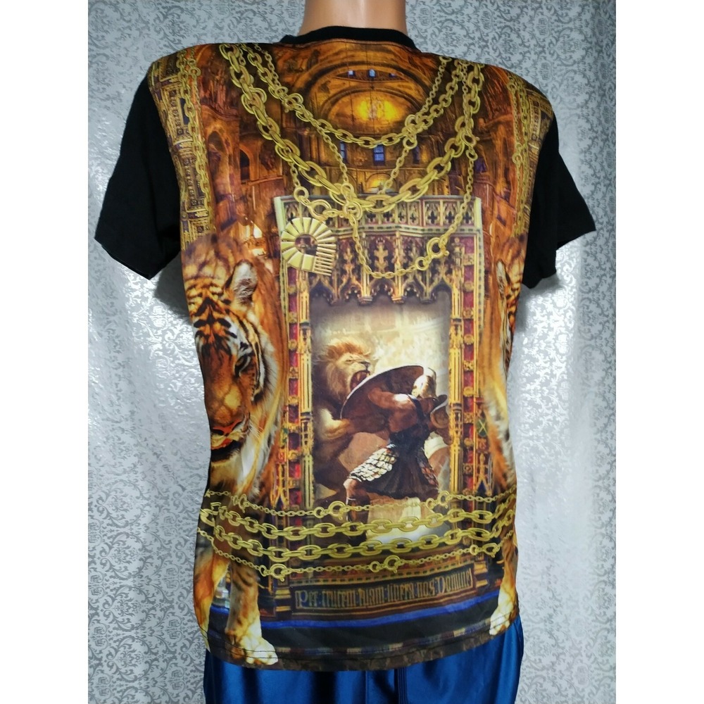 Boy's Akademiks Gladiator and‎ Tigers T-Shirt Size XL 18/20 @24